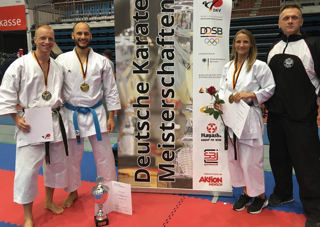 Die vier Platzierten auf der Deutschen Meisterschaft der Masterklasse 2019
