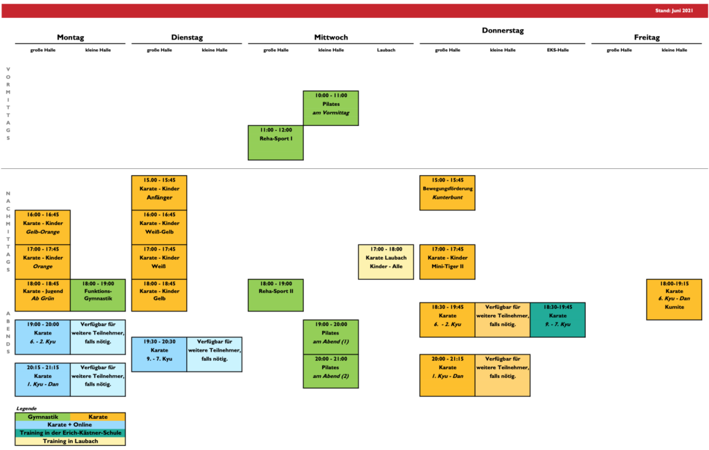 Trainingsplan KDL
